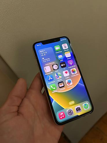 fake tel: IPhone X, 256 GB, Ağ, Simsiz şarj, Zəmanət — 1