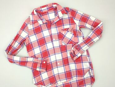 kurtka koszulowa dla dziewczynki: Shirt 10 years, condition - Good, pattern - Cell, color - Red