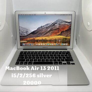 macbook air бишкек: Ультрабук, Apple, 2 ГБ ОЭТ, Intel Core i5, 13.3 ", Колдонулган, Татаал эмес тапшырмалар үчүн, эс тутум SSD