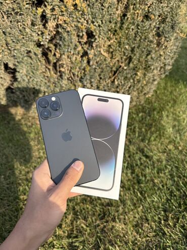 поко ф3 про цена в бишкеке: IPhone 14 Pro Max, Б/у, 256 ГБ, Черный, Коробка, Чехол, Защитное стекло, В рассрочку, 80 %