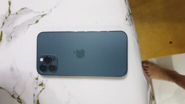 Apple iPhone: IPhone 12 Pro, Б/у, 128 ГБ, Синий, Чехол, 81 %