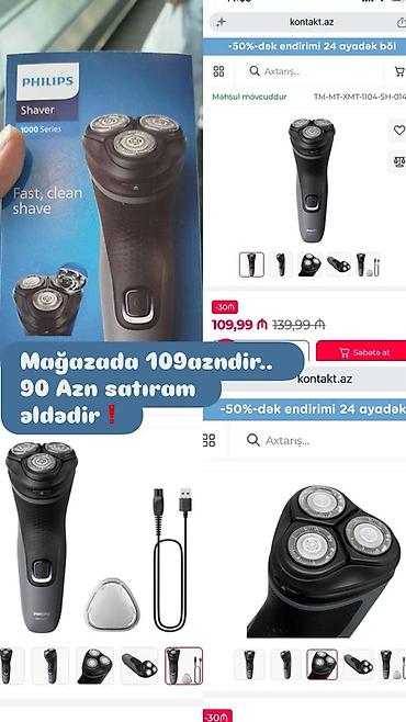 üzqırxan philips: PHILIPS Shaver 1000 Series – elektrik ülgüc - 3 döner kəsici başlıq — 4