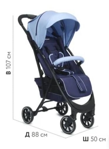 Коляски: Коляска, цвет - Голубой, Новый — 3