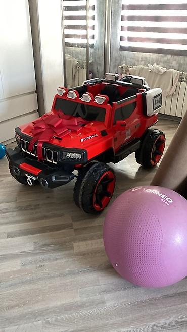 kvadrasikl turbo az: Uşaq üçün elektrikli maşın – of-road tipli, qırmızı rəngdə 4x4 dizayn — 1