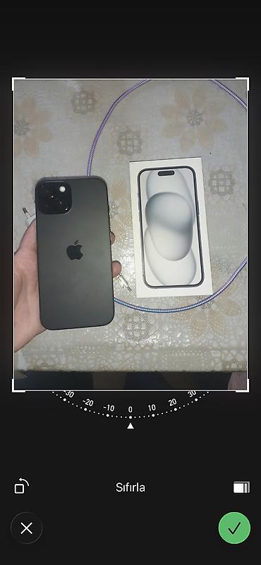 apple iphone 15 pro: IPhone 15, 128 GB, Qara, Zəmanət, Barmaq izi, Simsiz şarj — 5