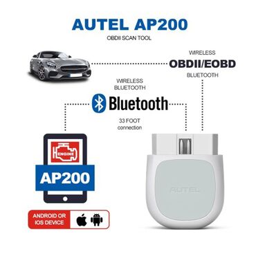 Alati za automobile: AUTEl Maxi AP200 OBD2 Bluetooth iOS/Android Dijagnostika AUTEl Maxi — 15