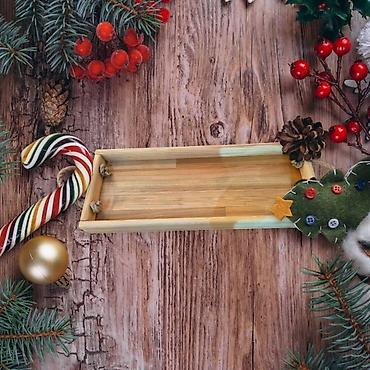 Tacne: Drveni poslužavnici – ručni rad - Materijal: puno drvo (masiv), sa — 8