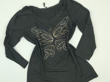 bluzki czarne długi rękaw: Blouse, M (EU 38), condition - Good