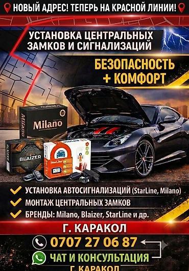 Услуги по установке центральных замков и автосигнализаций -