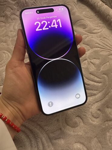 Apple iPhone: IPhone 14 Pro Max, 256 GB, Deep Purple, Face ID, Sənədlərlə