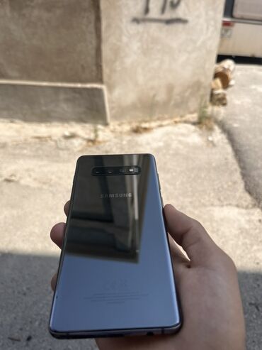 samsug s10: Samsung Galaxy S10 Plus, 512 GB, rəng - Boz, İki sim kartlı, Barmaq izi, Sensor