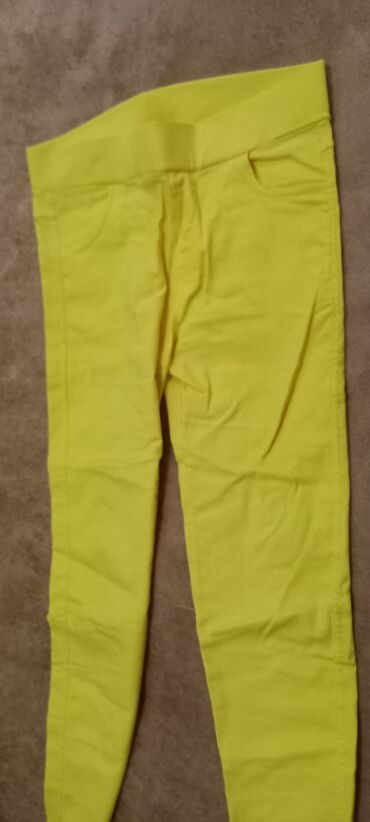sarı qadın şalvarları: Women's Pant 3XL (EU 46), rəng - Sarı