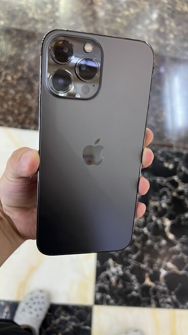 купить ipod: IPhone 13 Pro Max, Колдонулган, 128 ГБ, Graphite, Каптама, Коргоочу айнек, 83 %