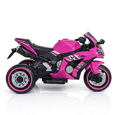 kadica: Motor NINJA 2.0 Roze – Veliki dečiji motor na akumulator na 3 točka — 4