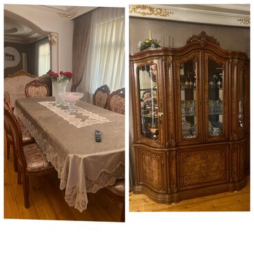 столовая в аренду: Qonaq otağı üçün, 8 stul
