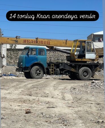 opel astra arenda: 14 tonluq Kran arendeya verılır