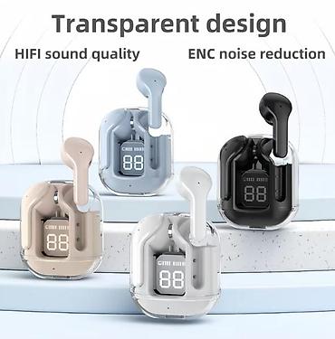 zaryadka apple watch: Şəffaf displeyli TWS Bluetooth qulaqlıq - Dizayn: Kompakt şarj qutusu — 6