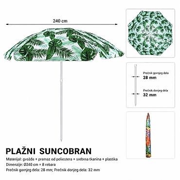KMT Suncobran sa listovima pun print 297335 - Namena: stvara hlad i