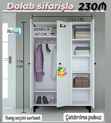 skaf: Yeni dolab qarderob paltar dolabı — 1
