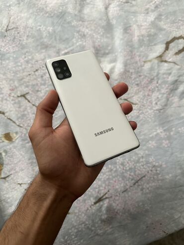samsung galaxy elanlari: Samsung Galaxy A71, 128 ГБ, цвет - Белый