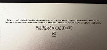 macbook pro 2.el: MacBook məlumatları: * Model: MacBook Air 13-inch * Model No.: A1466 — 3