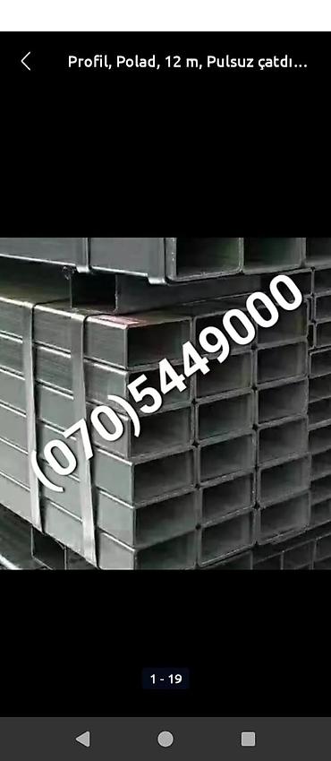 profil 40x40: Məhsul: Qara metal profil borular (kvadrat və düzbucaqlı kəsik) — 5