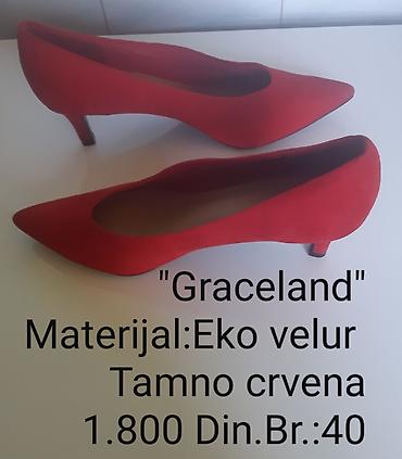 Salonke: Graceland ženske salonke - Model: špicasti vrh, niska štikla (kitten — 2