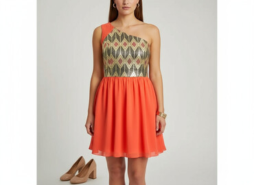 sukienka rozkloszowana z gorsetem: Little Mistress, Women`s dress, size XL