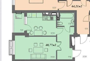 недостроеные дома: 1 комната, 41 м², Элитка, 3 этаж, ПСО (под самоотделку)