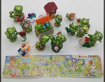 kinder oyuncaqlar: Kinder fiqurları 1998 – Super Spacys (tam set + kartı ilə) Kinder — 1