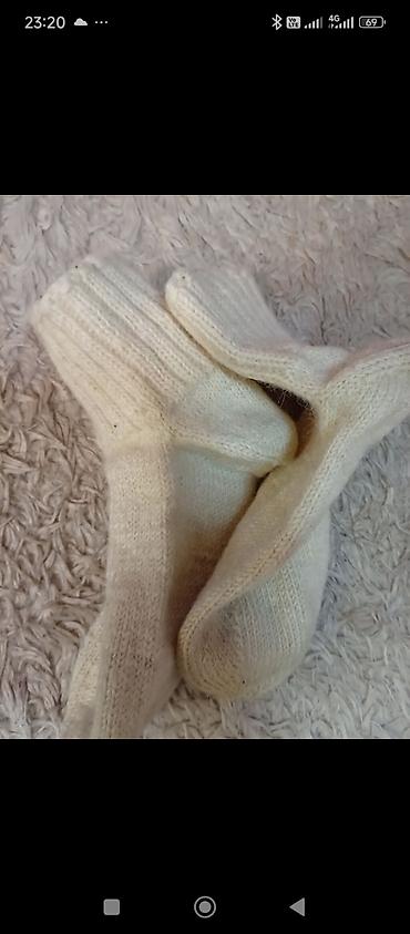 Čarape: Pletenе vunene čarape – ručni rad - Materijal: prirodna vuna, mekana — 9