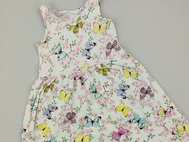 sukienka czarna z piórami: Dress, H&M, 8 years, 122-128 cm, condition - Good