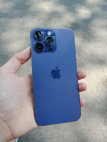 iphone xr купить бу: IPhone 14 Pro Max, Колдонулган, 256 ГБ, Deep Purple, Каптама, 87 %