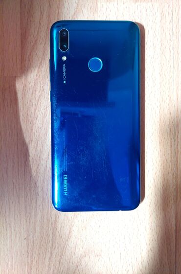 huawei gt3 pro qiymeti: Huawei P Smart 2019, 32 GB, rəng - Göy, Barmaq izi