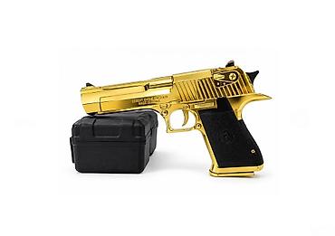 ev saatı: Desert Eagle (DƏMIR MATERİAL) GOLD Desert Eagle – Dəmir korpuslu Gold — 1