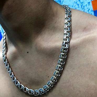 Серебряные цепочки: Серебряный Бисмарк 150 гр 55 см Ручная работа Серебро 925 проба — 2