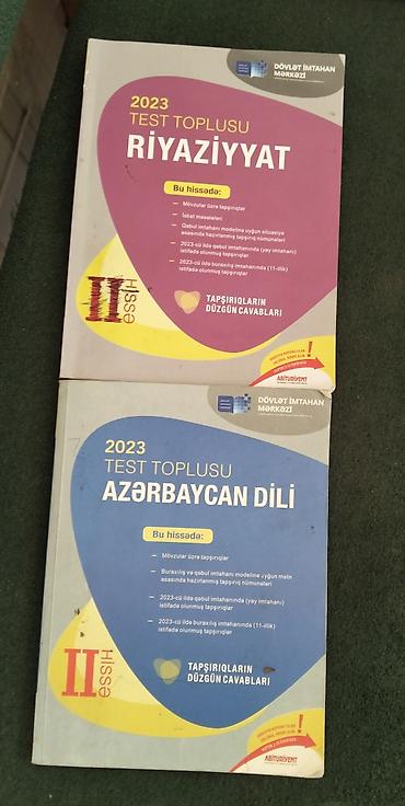 Məhsul: 2023 “Test Toplusu” kitabları – Dövlət İmtahan Mərkəzi (DİM)