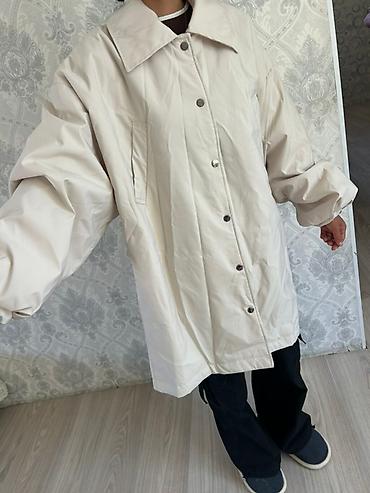 Куртки: Стеганая утеплённая куртка-рубашка оверсайз, цвет молочный — 9