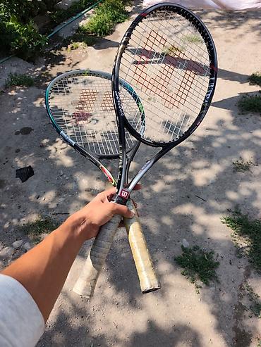 Спорт жана эс алуу: Набор для тенниса: - 2 теннисные ракетки Wilson (серии Stretch) — 5