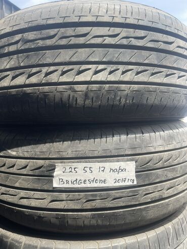 Шины: Шины 225 / 55 / R 17, Лето, Б/у, Комплект, Легковые, Япония, Bridgestone