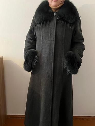 пальто зимнее: Пальто, Зима, Длинная модель, С поясом, 2XL — 2