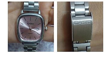 Casio qadın qol saatı - Kvars mexanizm - Kvadratvari yumşaq künclü