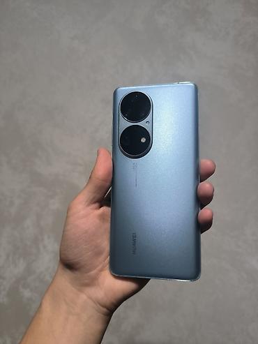 Huawei: Huawei P50 Pro, Б/у, 256 ГБ, цвет - Голубой, 2 SIM — 1