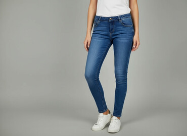 spodnie jeansowe 34: Vs. Miss, Jeansy damskie, rozmiar S