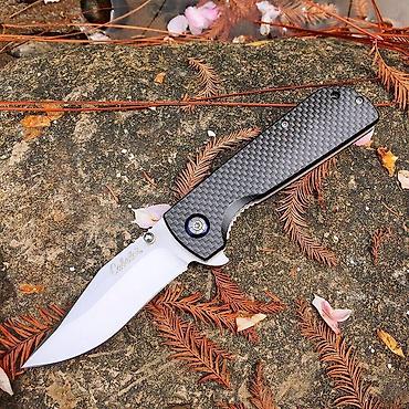лезвия: Складной нож Watchman W018CF с рукоятью из Карбона (углеродное — 2