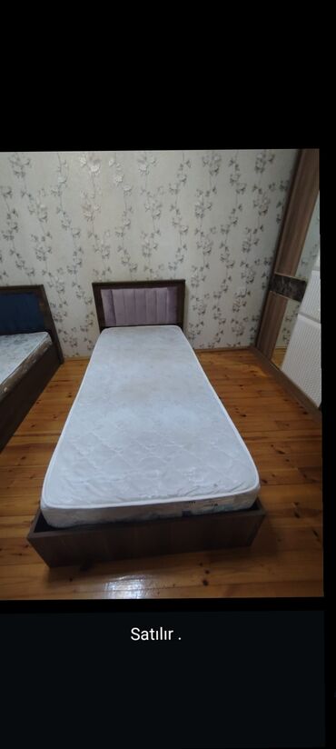 Çarpayılar: İşlənmiş, Təknəfərlik çarpayı, Matras ilə, Siyirməsiz — 15