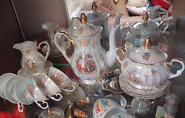kahla: Çay dəsti, rəng - Ağ, Farfor — 2