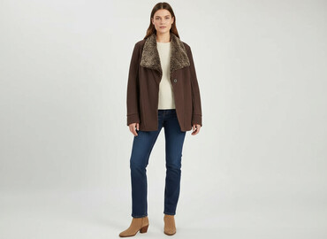 kurtka puchowa damska z kapturem reserved: Sandwich, Women`s trench, size S