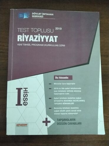 riyaziyyat test toplusu 1 ci hisse 2019 pdf: Riyaziyyat test toplusu 1ci hissə