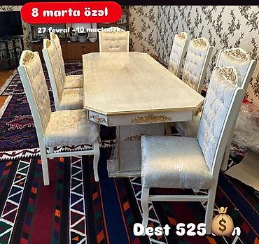 kreditlə masa dəsdi: Masa ve oturacaq rəng seçimi var — 1
